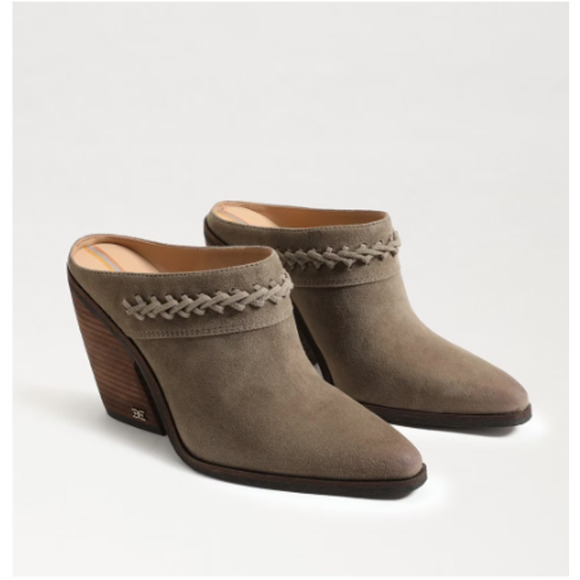 SAM EDELMAN New in Box Alison Western Mule in Desert Olive // 8 - Picture 2 of 14